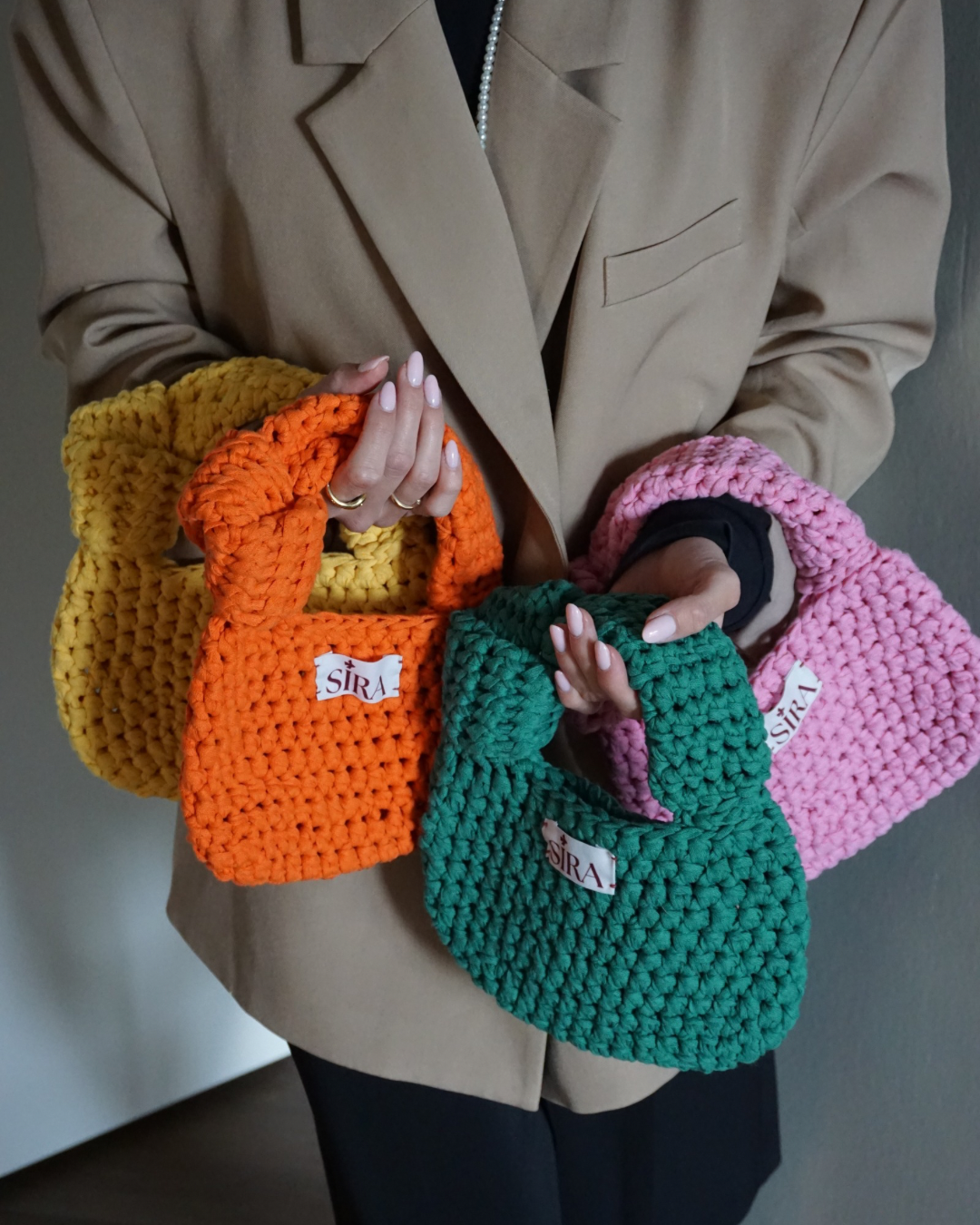 Jody crochet bag - Oranje