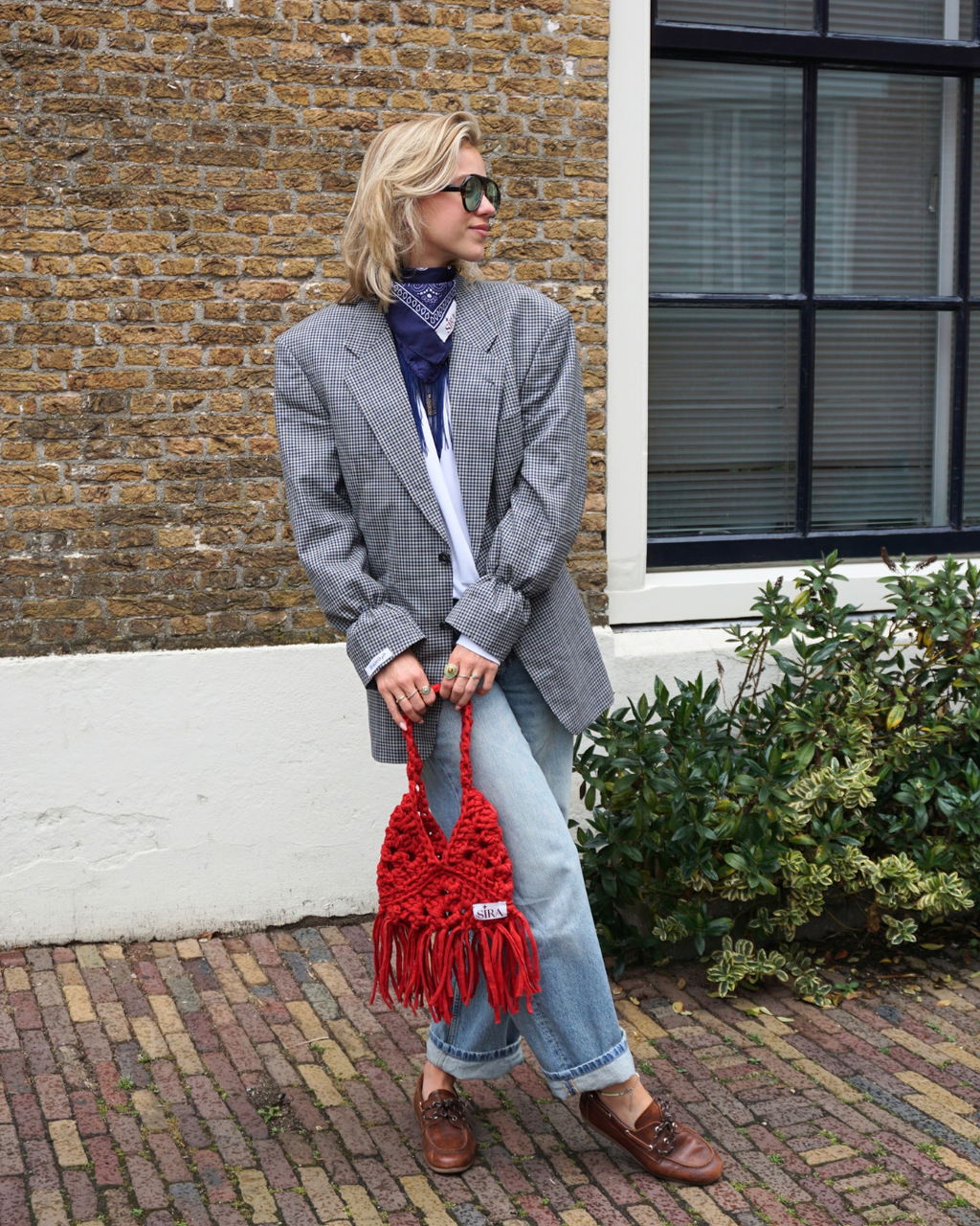 Kira fringe bag - Rood