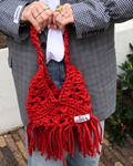 Kira fringe bag - Rood
