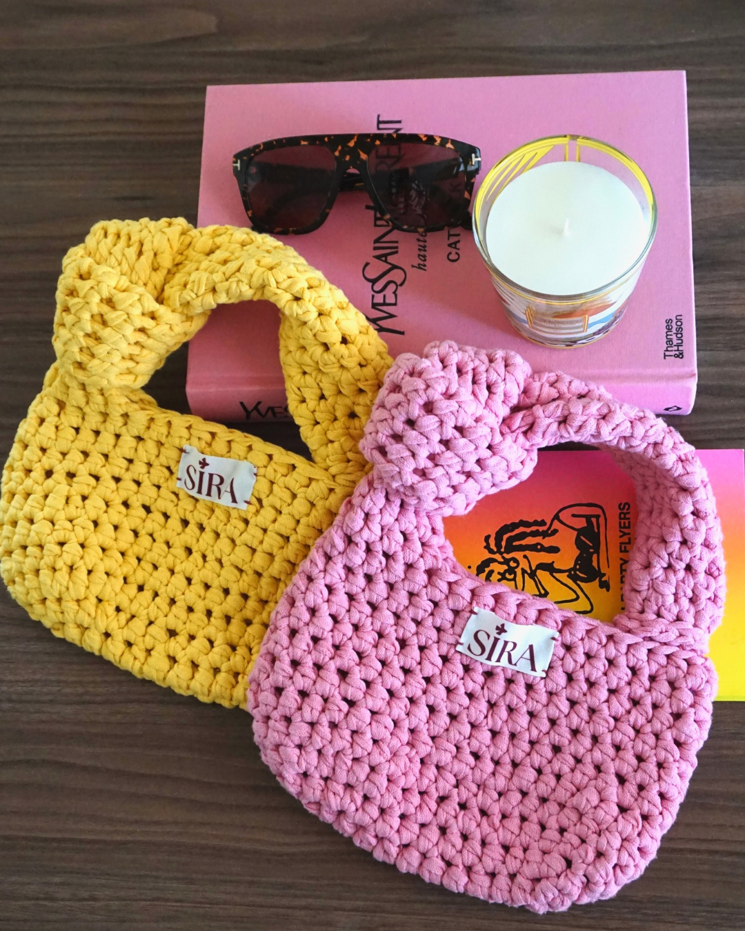 Jody crochet bag - Geel