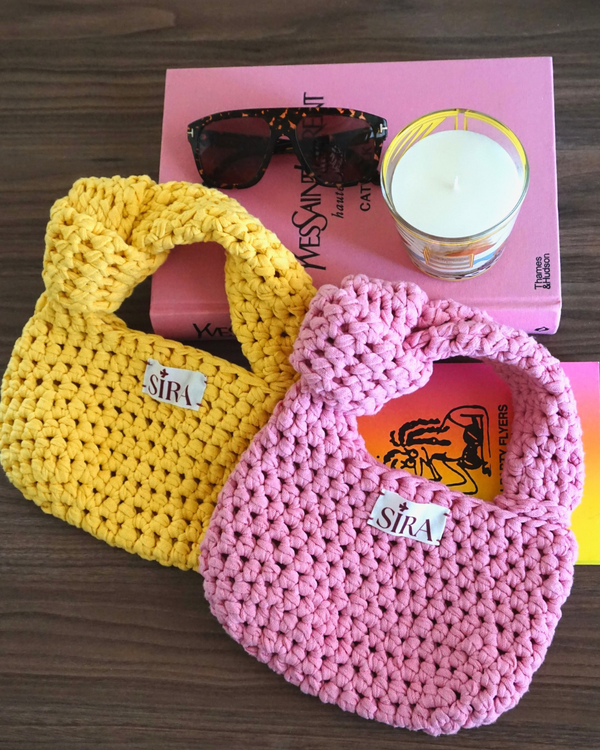 Jody crochet bag - Geel
