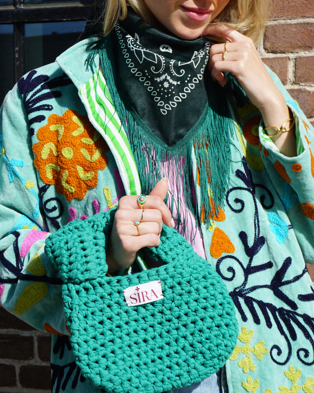 Jody crochet bag - Groen