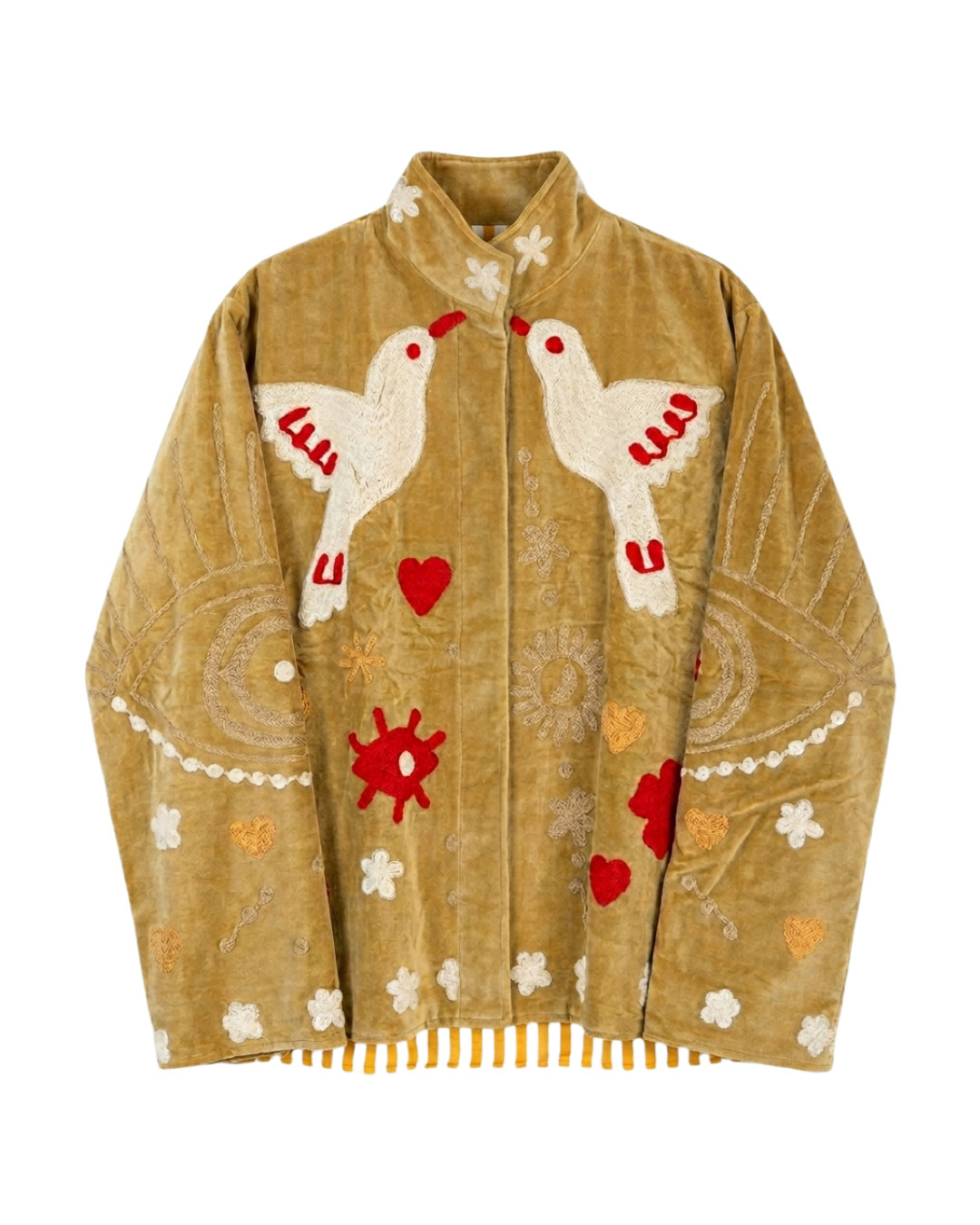 Suzani Velvet Jacket - Yellow Gold