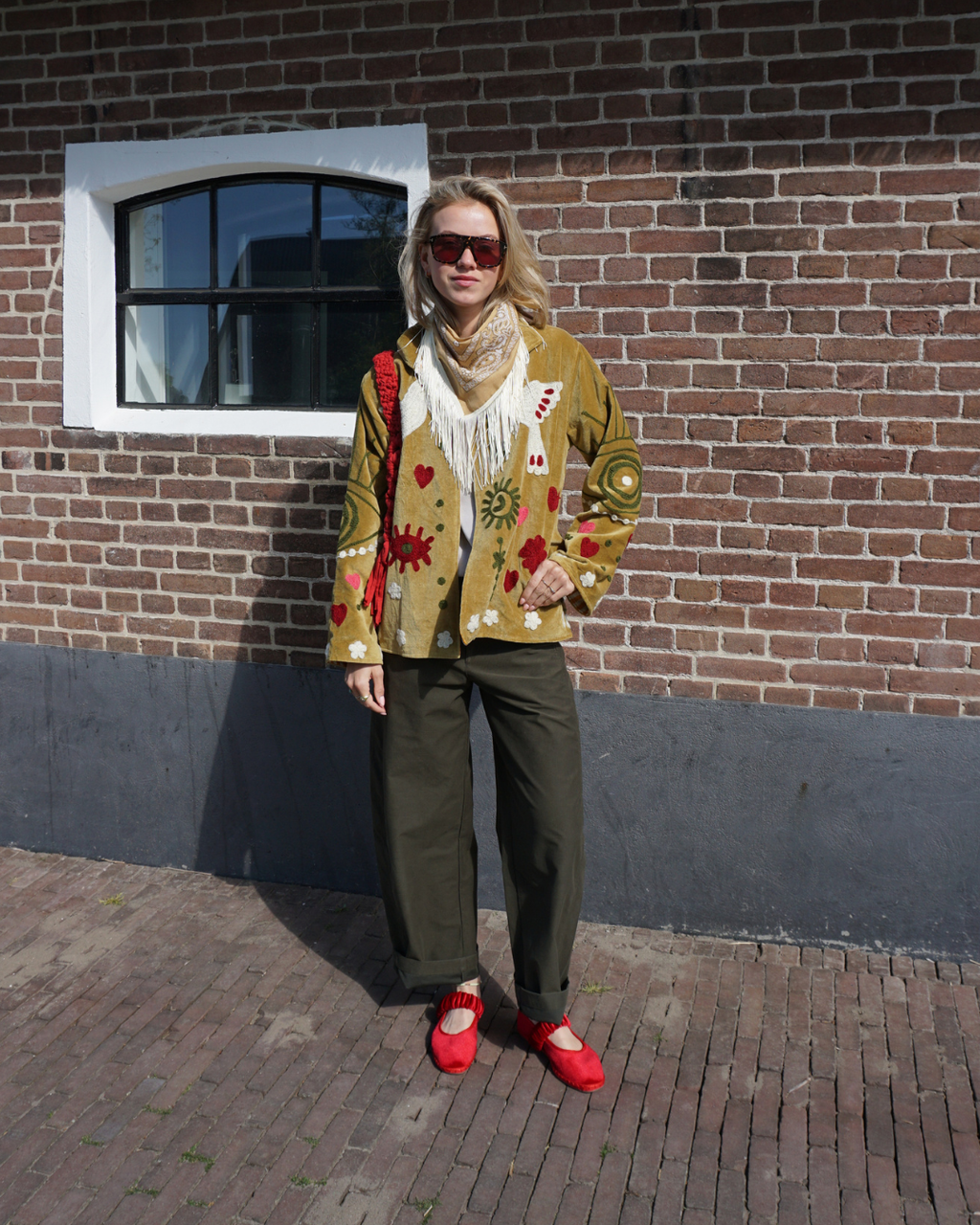 Suzani Velvet Jacket - Yellow Gold