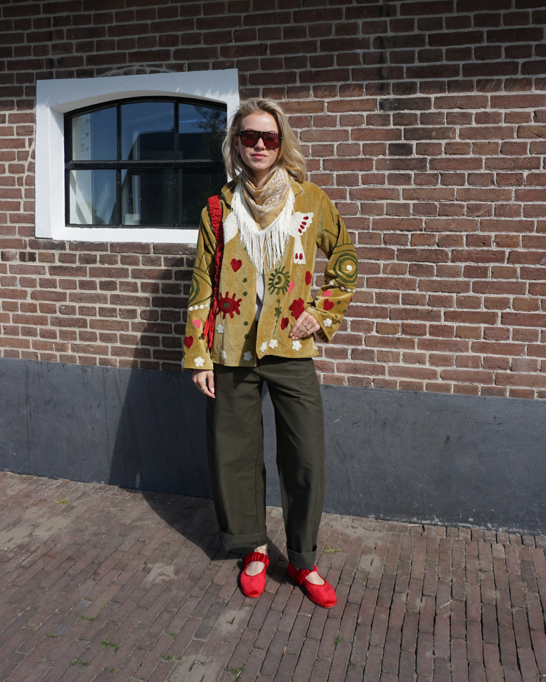 Suzani Velvet Jacket - Yellow Gold