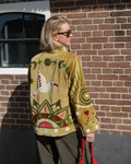 Suzani Velvet Jacket - Yellow Gold