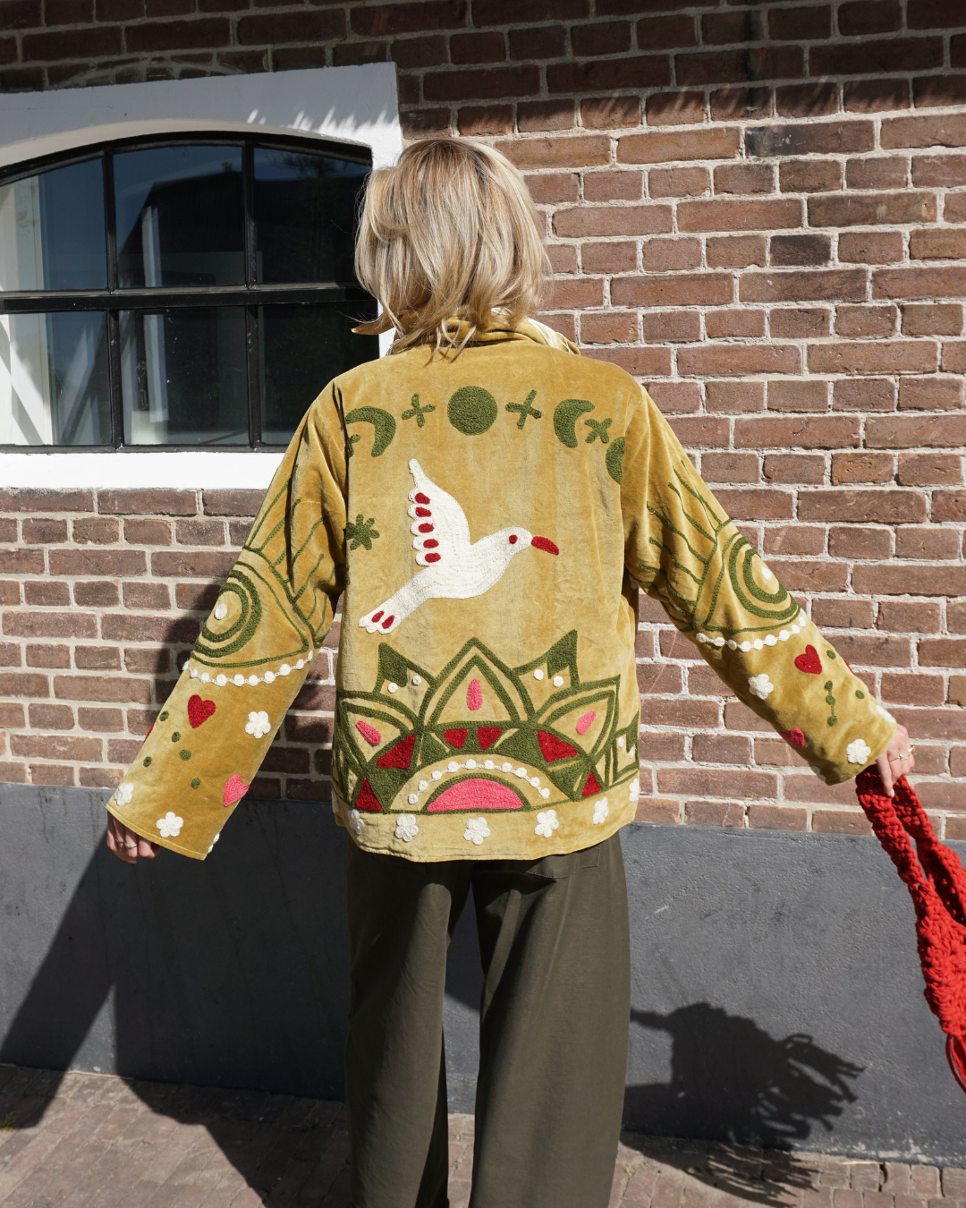 Suzani Velvet Jacket - Yellow Gold